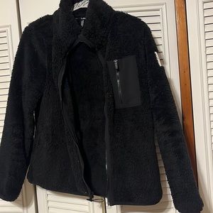 Calvin Klein Womens Sherpa full zip sweater Size Large